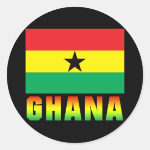 Sticker Rond Le Ghana