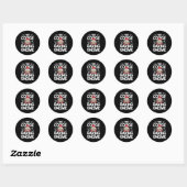 Sticker Rond Le Gnome de Cuisson de Biscuits Noël Holly Flocon (Feuille)