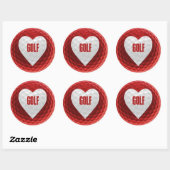 Sticker Rond Le golf fait le tour du monde (Feuille)