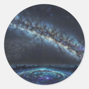 Sticker Rond Le golfe des étoiles