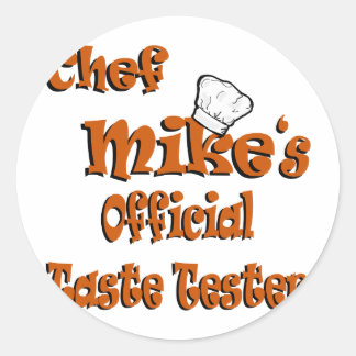 Sticker Rond Le goûteur du chef Mike