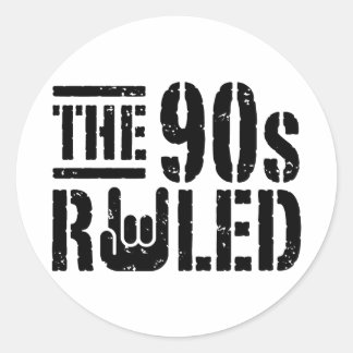 Sticker Rond Le gouvernement des années 90