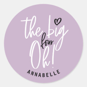 Sticker Rond Le grand quatre oh ! 40e anniversaire fête de fave