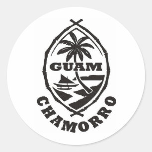 Sticker Rond Le grand sceau de Guam