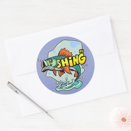 Sticker Rond Le Gros Catch ! (Enveloppe)