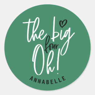 Sticker Rond Le gros quatre oh ! 40e anniversaire en faveur du 