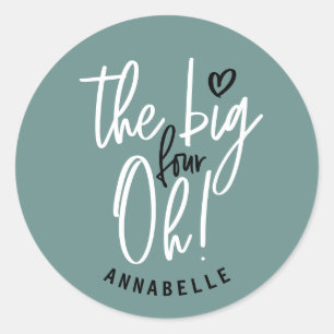 Sticker Rond Le gros quatre oh ! 40e anniversaire en faveur du