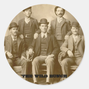 Sticker Rond Le groupe sauvage - Butch Cassidy et enfant de