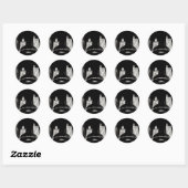 Sticker Rond Le haricot de Chicago (Feuille)