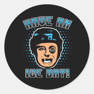Sticker Rond Le hockey a une journée de glace