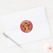 Sticker Rond Le jacquet est puissance (Enveloppe)
