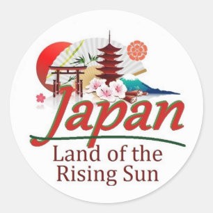 STICKER ROND LE JAPON