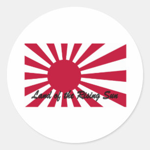 Sticker Rond Le Japon - terre du Soleil Levant