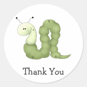Sticker Rond Le jardin du gramme · Ver vert