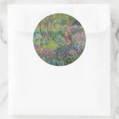 Sticker Rond Le Jardin Iris De Giverny By Claude Monet (Sac)