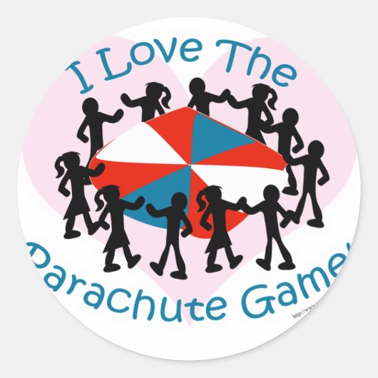 Sticker Rond Le Jeu De Parachute (Devant)