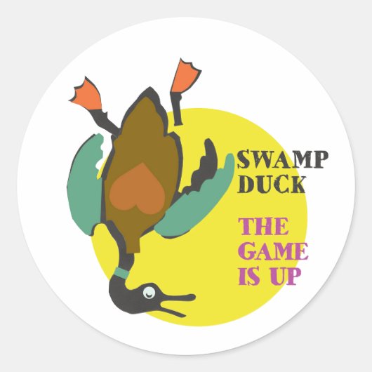 Sticker Rond Le Jeu Est En T-shirt (Devant)