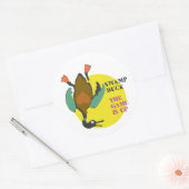 Sticker Rond Le Jeu Est En T-shirt (Enveloppe)