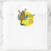 Sticker Rond Le Jeu Est En T-shirt (Sac)