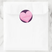Sticker Rond Le jour d'Anti-Valentine (Sac)