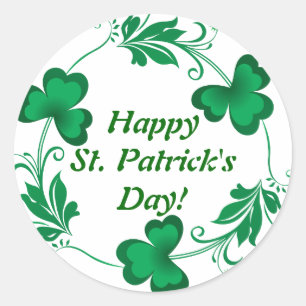 Sticker Rond Le jour de St Patrick heureux ! Poignet