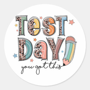 Sticker Rond Le Jour Où Vous Avez Obtenu Ce Test D'Époque Ensei