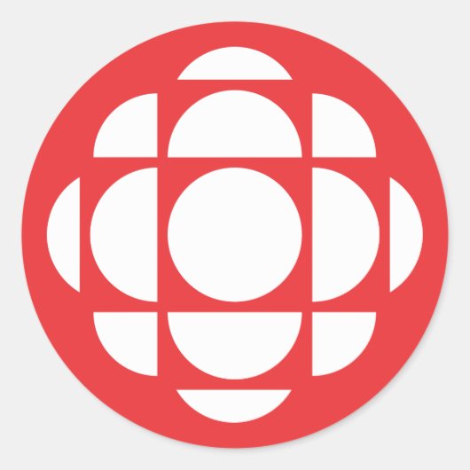 Sticker Rond Le Joyau de CBC/Radio-Canada (Devant)