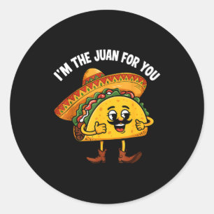 Sticker Rond Le juan pour drôle de dicton meme cinco de mayo