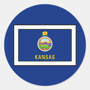 Sticker Rond Le Kansas
