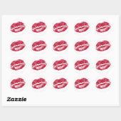 Sticker Rond Le Kiss (Feuille)