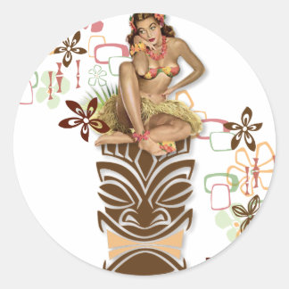 Sticker Rond Le Kitsch BItsch : Hula Hips !