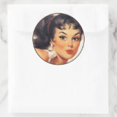 Sticker Rond Le kitsch Bitsch : Portraits Pin- (Sac)