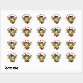 Sticker Rond Le Kitsch Bitsch : Soda Girl Retro Tattoo Pin Up (Feuille)