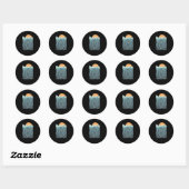 Sticker Rond Le Kraken (Feuille)