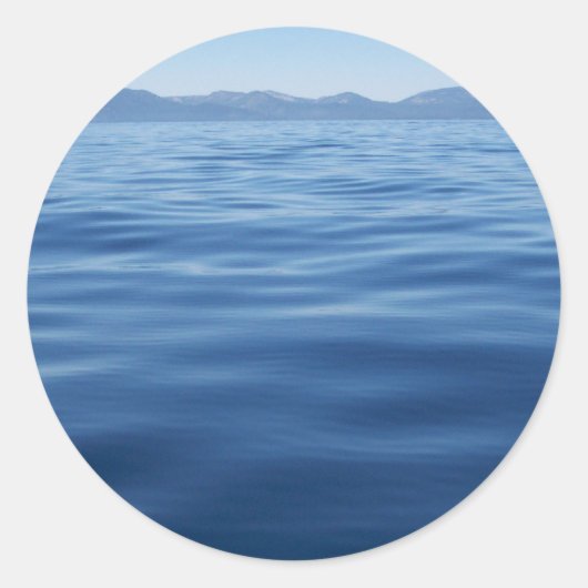 Sticker Rond Le lac Tahoe (Devant)