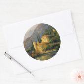 Sticker Rond Le lac Villa (Enveloppe)