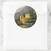 Sticker Rond Le lac Villa (Sac)