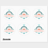 Sticker Rond le lac willoughby boho (Feuille)