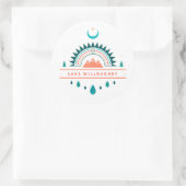 Sticker Rond le lac willoughby boho (Sac)