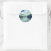 Sticker Rond Le lac Winnepesaukee (Sac)