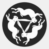 Sticker Rond Le lapin de Tinner (Devant)