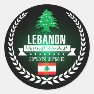 Sticker Rond Le Liban