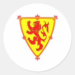 Sticker Rond Le lion rampant d'Ecosse