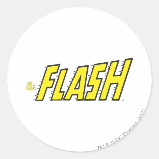 Sticker Rond Le logo Flash Jaune (Devant)