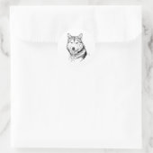 STICKER ROND LE LOUP (Sac)