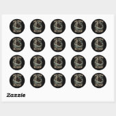 Sticker Rond Le Loup de mer (Feuille)