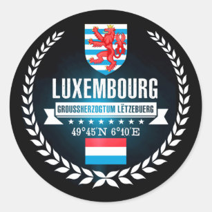 Sticker Rond Le Luxembourg