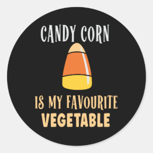 Sticker Rond Le maïs bonbon est mon légume préféré