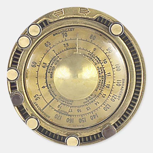 Sticker Rond Le marconiscope adaptatif du professeur Temple (Devant)