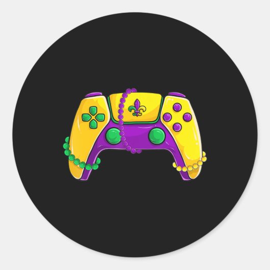 Sticker Rond Le Mardi gras des enfants (Devant)